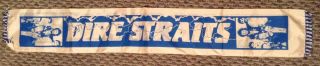 Dire Straits 1980s Vintage Banner 5.  5 X 38 Inches