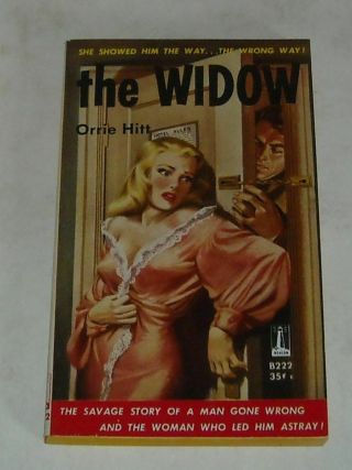 Unread 1959 Beacon Books The Widow Sleaze Pb Book Sexy Gga Cover 1st Print