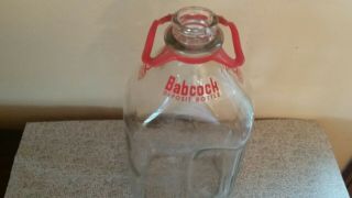 Vintage Babcock Half Gallon Milk Bottle Babcock Dairy Toledo Ohio