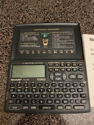 Vintage Sharp Yo - 170 Personal Information Organizer/calculator 128kb