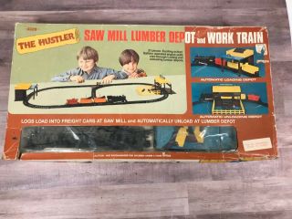 Vintage Saw Mill Lumber Depot And Work Train 77/9,  By Illfelder And Illcoy Toy