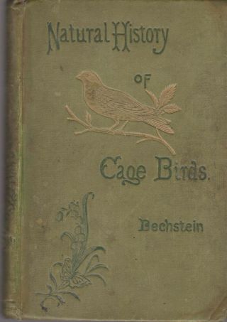 1885 The Natural History Of Cage Birds By J M Bechstein