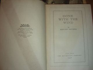 Gone With the Wind,  October 1938,  1st ed,  w/ Movie Program and clippings 7