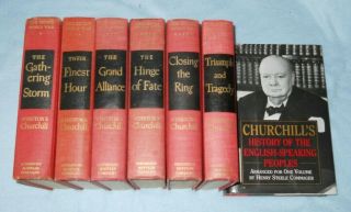 Winston Churchill Second World War Complete 6 Vol.  Set Hc Books Wwll,  " History "