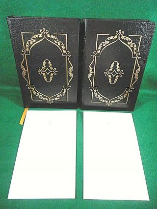 " John Adams " In 2 Volumes By Page Smith,  Easton Press Leather Bound Book