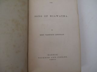 Song of Hiawatha Longfellow 1855 North American Indians Poem Folklore Poetry 4