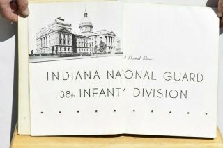 Vintage 38th Infantry Division Indiana National Guard 1949 Unit History Book 5