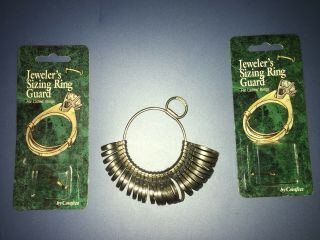 Vintage Vigor Ring Sizer 0 - 13 Sizes In Great Shape And 2 Sizing Ring Guard