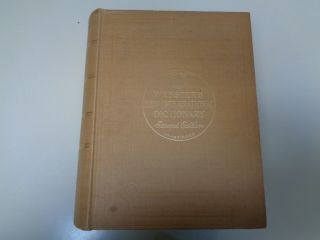 Webster’s International Dictionary – 2nd Edition 1943 Unabridged Large