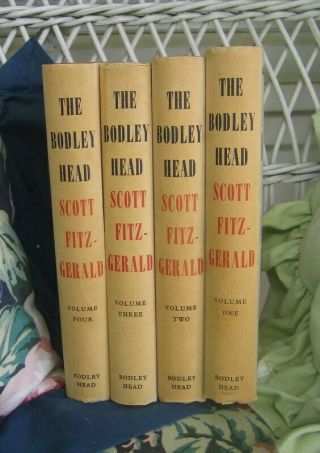 The Bodley Head - Scott Fitzgerald Set Of 4 Volumes Hc / Dj 1960/1961
