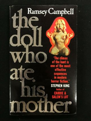 Signed Ramsey Campbell The Doll Who Ate His Mother Pb Early Horror Novel