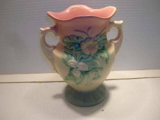 Vintage Usa Hull Art Wildflower Vase Yellow Rose Blue Pottery W - 4 - 6 1/2