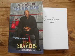 Signed - Earnie Shavers Welcome To The Big Time Boxing Hbk 2002