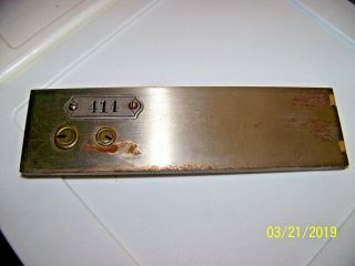 Safe Deposit Box Metal Drawer Safety Bank Tray Door Vintage 10x3 In