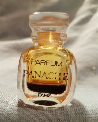 Vintage Panache Parfum Nerval Paris Mini Glass Bottle & Stopper Perfume