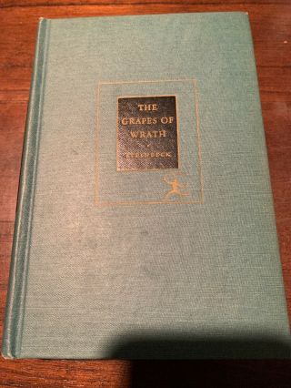 The Grapes Of Wrath By John Steinbeck 1939 Modern Library