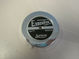 Vintage Lufkin Executive Thinline Tape Model W608,  1/4 " X 8 Ft,  Euc