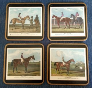 Pimpernel Set Of 4 Vintage Coasters Race Horses Of The 1800s