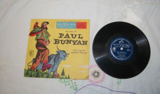 2 Vtg Records The Story Of Paul Bunyan 78 Rpm Vby - 4 Rca Victor Murray Phillips