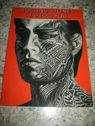 Vintage Sheet Music Book Rolling Stones Tattoo You 1981