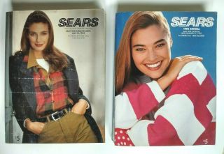 Two Vintage 1992 1993 Sears Roebuck Fall Winter & Annual Catalogs Kenmore