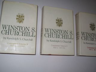 Winston Churchill.  3 Companion Vols By Randolph Churchill 1969.  1st In Dw 