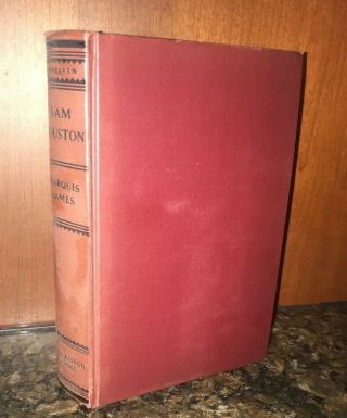 The Raven - A Biography Of Sam Houston,  By Marquis James Vintage1929,  1st Edition
