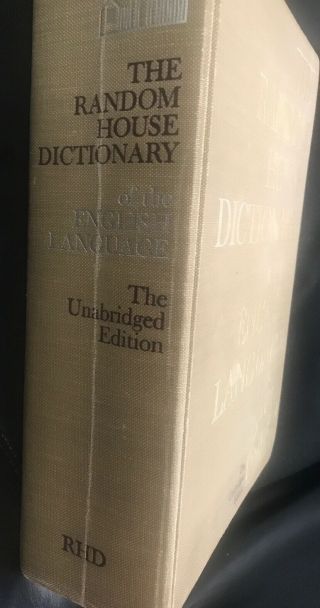 Vintage Book: The Random House Dictionary of the English Language Unabridged Ed. 2