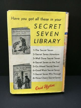 Vintage hardback Enid Blyton Secret Seven on the Trail 1956 early edition 3