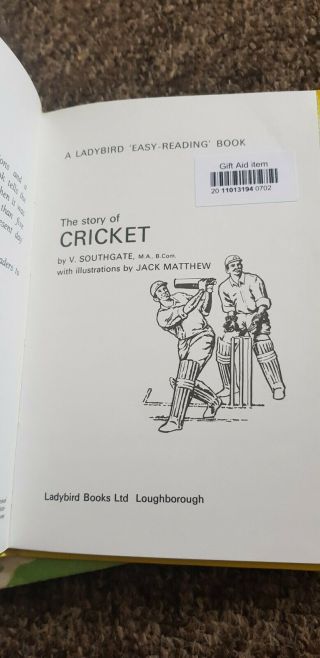 Vintage ladybird Series 606C Games Both Books In Series Football Cricket 4