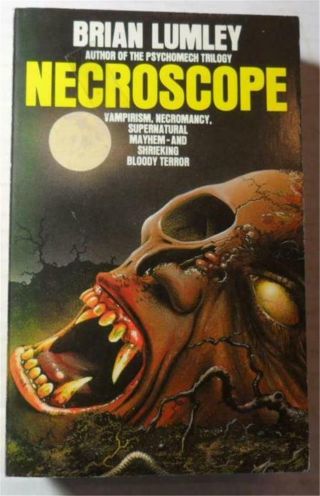Necroscope Brian Lumley 1986 Grafton 1st Ed Uk Scarce Paperback Pb