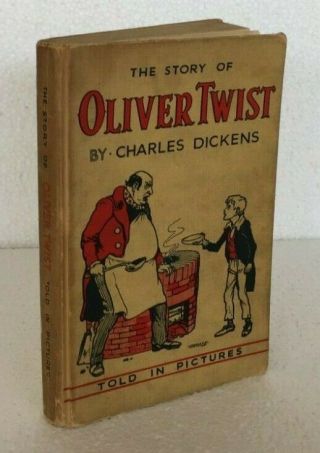 Vintage - The Story Of Oliver Twist - Dudley Watkins Comic Art Book