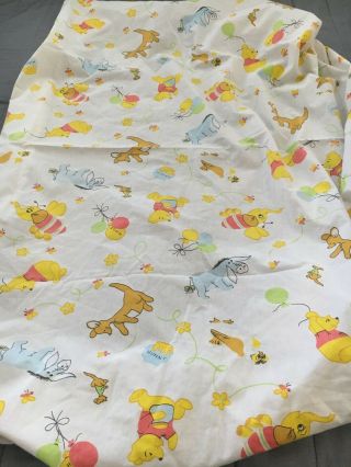 Vintage Disney Winnie The Pooh Crib Size Fitted Bed Sheet