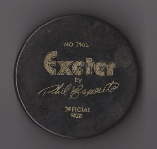 Official Vintage 1970´s Nhl Boston Bruins Phil Esposito Exeter Hockey Puck