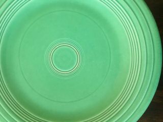 Vintage Fiestaware Green 10.  5 In.  Fiesta Dinner Plate 1930’s 2