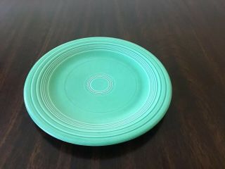 Vintage Fiestaware Green 10.  5 In.  Fiesta Dinner Plate 1930’s 4