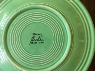 Vintage Fiestaware Green 10.  5 In.  Fiesta Dinner Plate 1930’s 5