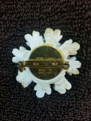 Vintage Bone China Brooch (Pin) Made in England 2