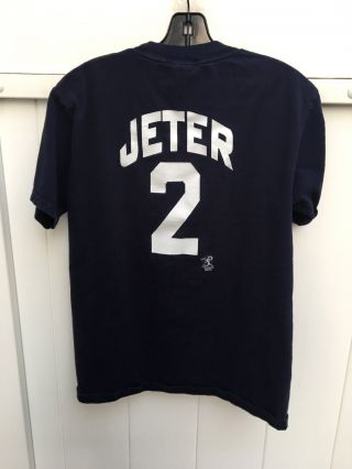 Vintage Mlb York Yankees Nyy Derek Jeter 2 T Shirt Medium