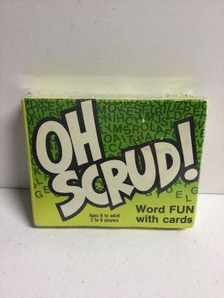 Vintage 1986 Phase Oh Scrud Word Fun Card Game By Gts Complete