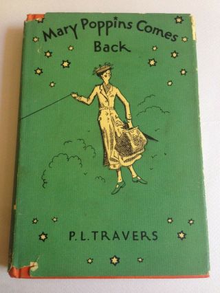 1943 Mary Poppins Comes Back P.  L.  Travers 1st/8th Hardcover / Dustjacket
