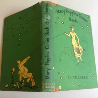 1943 MARY POPPINS COMES BACK P.  L.  Travers 1st/8th hardcover / dustjacket 2