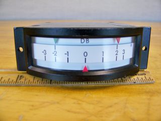 Vintage Analog Db Signal Meters,  Panel Mount,  International Instruments Inc. ,