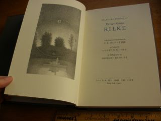 Rainer Maria Rilke 1981 Book Signed Numbered Limited Editions Club Slipcase