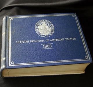Lloyd’s Register Of American Yachts 1963