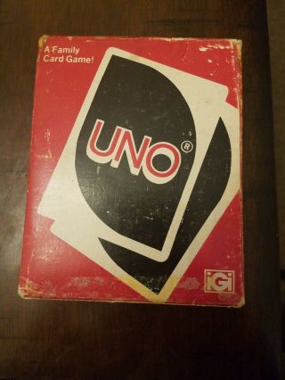 Vintage Uno Card Game 1979 Complete 108 Card Deck W/instructions.