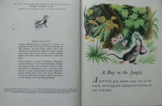 2 Vintage Little Golden Books A DAY IN THE JUNGLE,  CHIP CHIP 42 pages 4