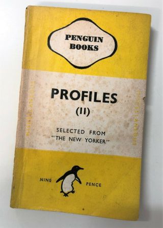 Vintage Penguin Classic Profiles 2 Selected From The Yorker 1st Ed 1944 476