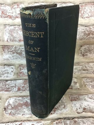 The Descent Of Man; And Selection In Relation To Sex.  Second Edition 1887 Darwin