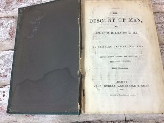 The Descent of Man; and Selection in Relation to Sex.  Second Edition 1887 Darwin 2